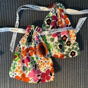 Two Brighton Cloth Jewelry Pouches
